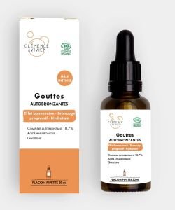 GOUTTES AUTOBRONZANTES HÂLE INTENSE 30ml BIO, 30 ml